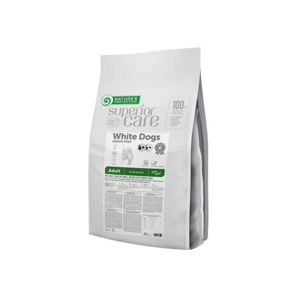 Сухий корм для собак Nature's Protection Superior Care White Dogs Grain Free with Insect Adult Small Breeds 10 кг (NPSC47300)