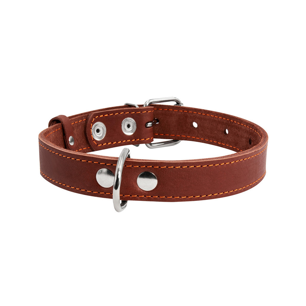 Нашийник для тварин Collar одинарний Ш 35 мм Д 48-63 см коричневий (02736)