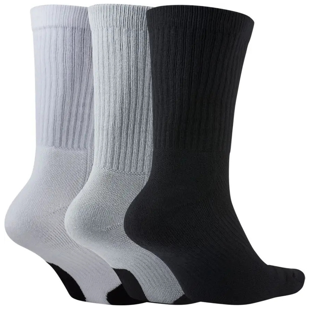 Шкарпетки Nike Crew Everyday Bball 3pr DA2123-902 38-42 3 пари Чорний/Білий/Сірий (194499745846)