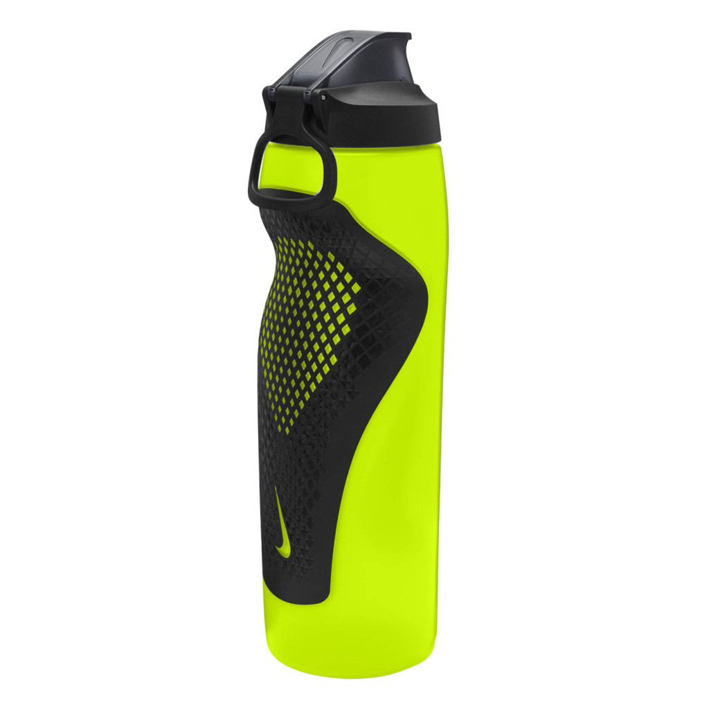 Пляшка для води Nike Refuel Bottle Locking Lid 32 OZ лимонний, чорний 946 мл N.100.7670.705.32 (887791745163)