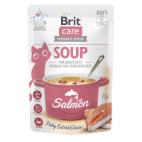 Wet cat food Brit Care Soup with Salmon 75 g (8595602569212)