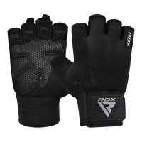 Fitness gloves RDX W1 Half Black Plus M (WGA-W1HB-M+)
