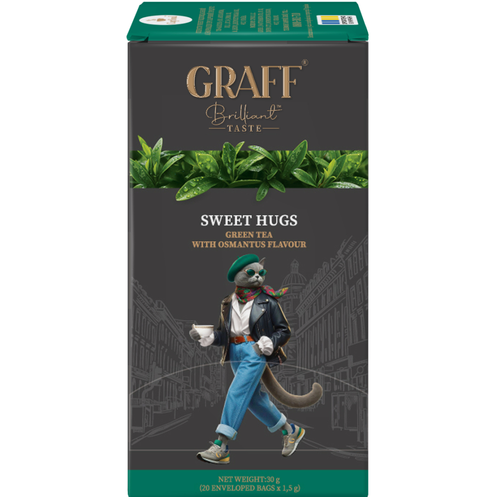 Чай Graff Osmanthus Зелений Байховий 20 пакетиків х 1.5 г (4820279610559)