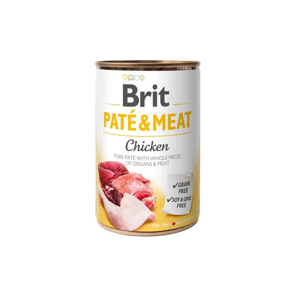 Вологий корм для собак Brit Care Pate and Meat для дорослих собак з куркою (8595602557417) Вологий корм для собак Brit Care Pate and Meat для дорослих собак з куркою (8595602557417)