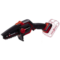 Chainsaw Einhell GE-PS 18/15 Li BL - Solo PXC 18V, brushless, tire 158mm, cut 125mm (without battery and spare parts) (4600040)