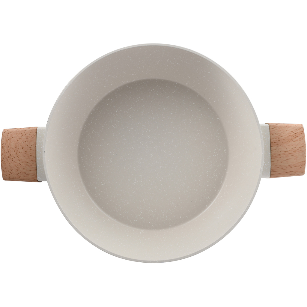 Сотейник Bergner Naturally з кришкою 28 см (BG-34747-CR) Сотейник Bergner Naturally з кришкою 28 см (BG-34747-CR)