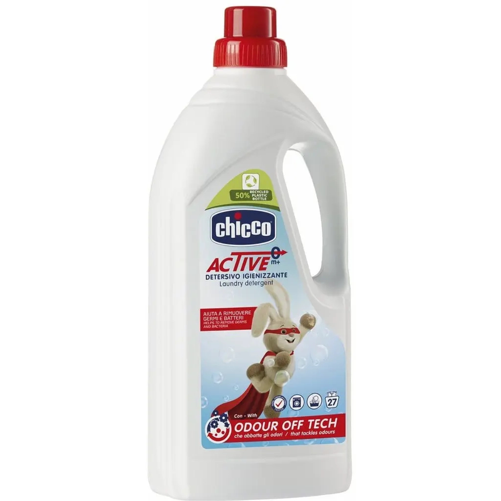 Гель для прання Chicco Active Дезінфікуючий 1.5 л (8058664143177)
