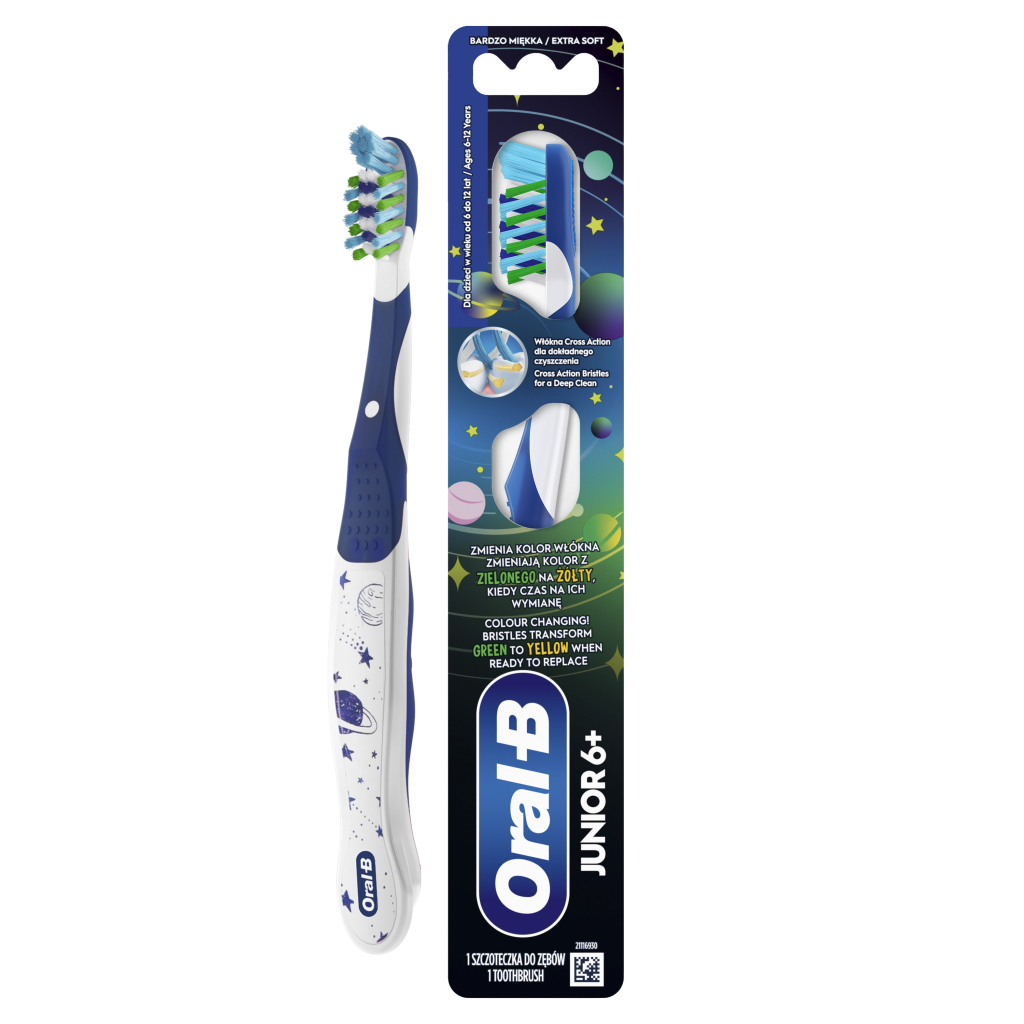 Дитяча зубна щітка Oral-B Junior 6-12 років М'якої жорсткості 1 шт (8700216749466)