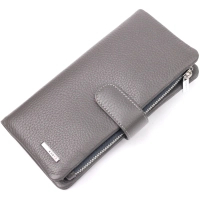 Purse Karya Made of genuine leather Gray (20999)