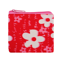 Cool For School children's wallet with a zipper "Flowers", pink (CF86357)