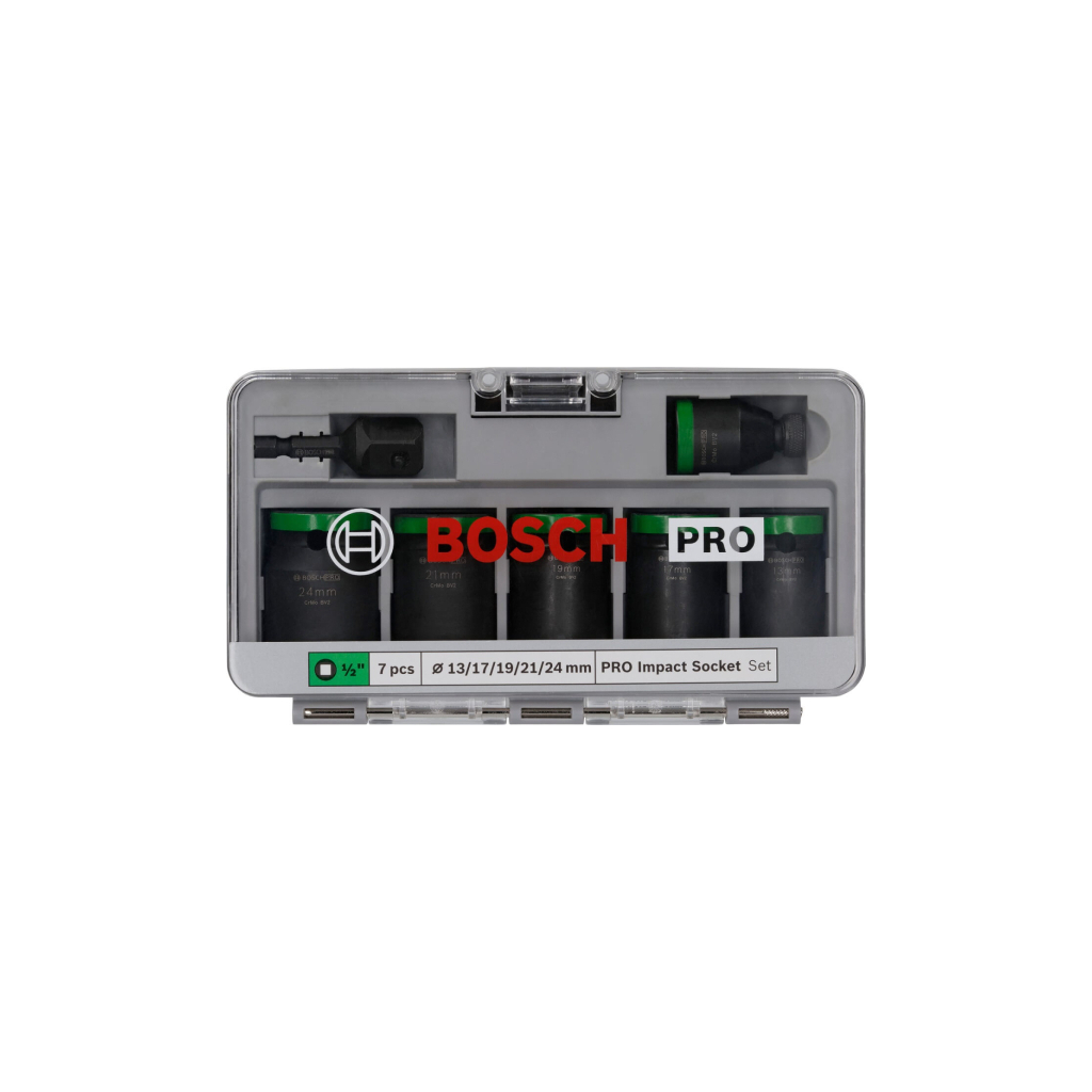 Набір головок Bosch Pro Impact Socket Standard Set 1/2" 13-24 мм (2.608.003.032) Набір головок Bosch Pro Impact Socket Standard Set 1/2" 13-24 мм (2.608.003.032)