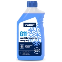 Antifreeze Yuko -32 Super G11 blue. PE can. 1 l (1 kg.) (4823110404393)