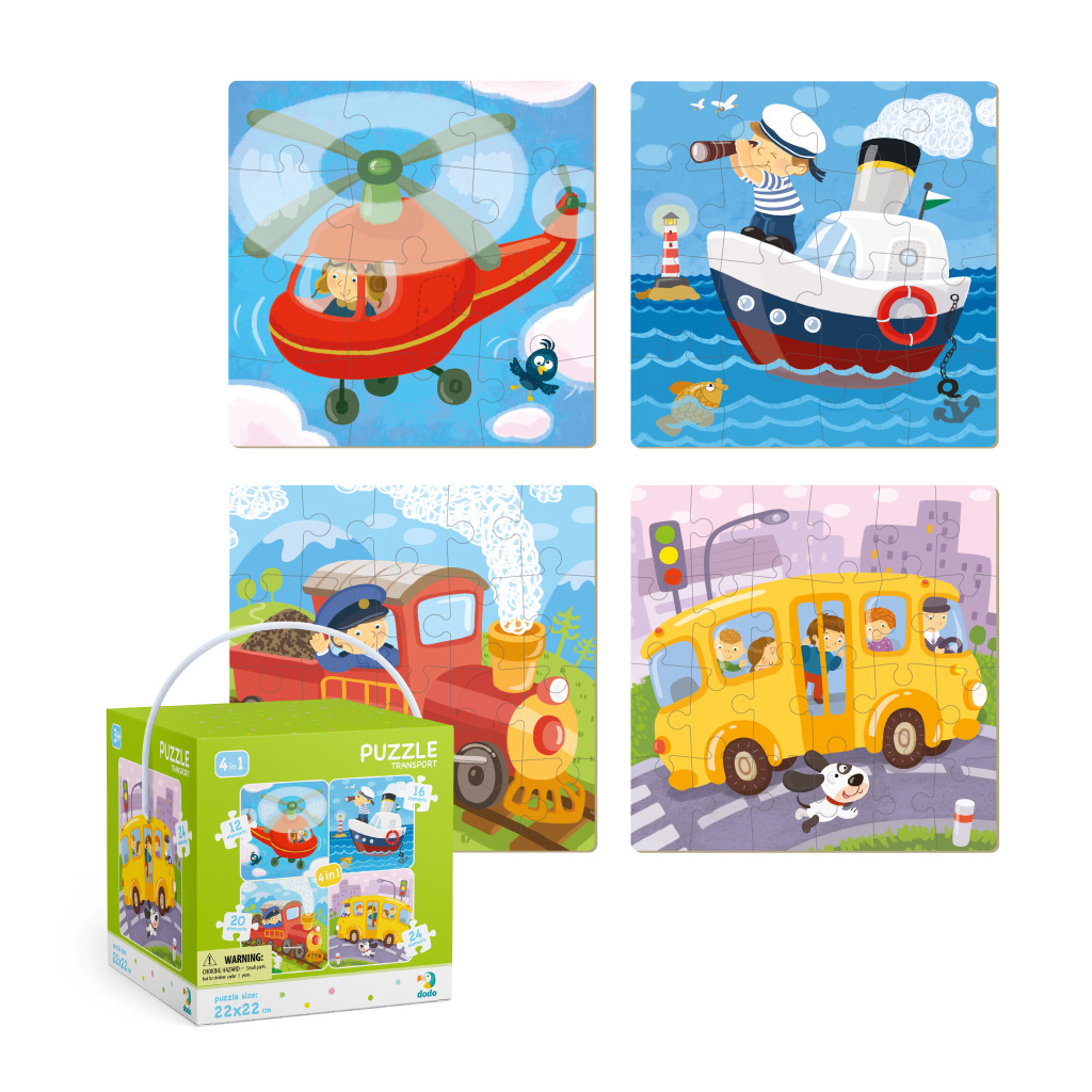 Пазл DoDo 4 в 1 Транспорт (300132) Пазл DoDo 4 в 1 Транспорт (300132)