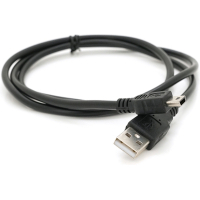 Дата кабель USB 2.0 AM to Mini 5P 0.8m black Voltronic (YT-C/AM-1MnB/5728)