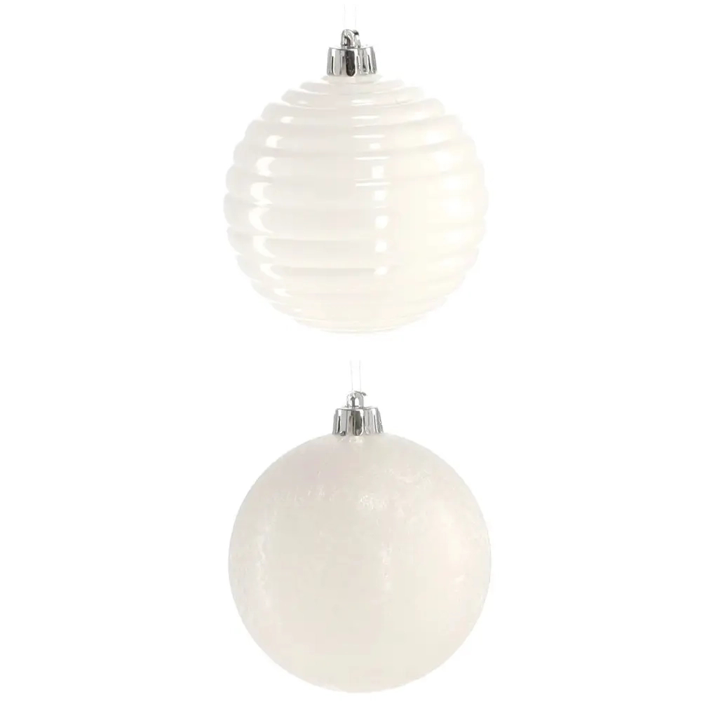 Ялинкова іграшка Chomik пластикові кулькикомпл. 6 шт, 8см, молочні (5900779877290) Ялинкова іграшка Chomik пластикові кулькикомпл. 6 шт, 8см, молочні (5900779877290)