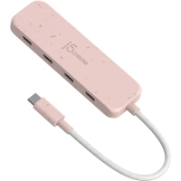 Hub J5create USB-C to 4xUSB-C 3.2 10Gbps rose (JCH345ER-N)