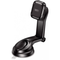 Універсальний автотримач XO C106 Dashboard suction cup adjustable magnetic Phone holder Black (6920680830343)