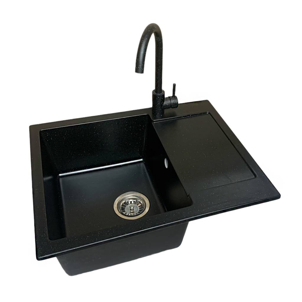 Мийка кухонна Adamant Minimal чорний + змішувач + дозатор + ополіскувач склянок + коланд (4824296106403) Мийка кухонна Adamant Minimal чорний + змішувач + дозатор + ополіскувач склянок + коланд (4824296106403)