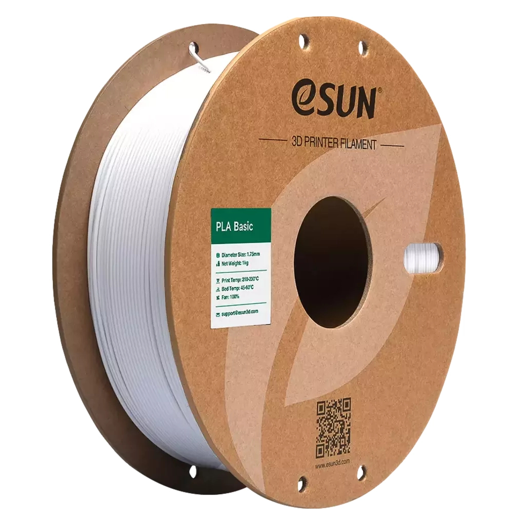 Пластик для 3D-принтера eSUN PLA BASIC 1,75mm 1kg COLD WHITE (PLA-BASIC175C-W1P1)