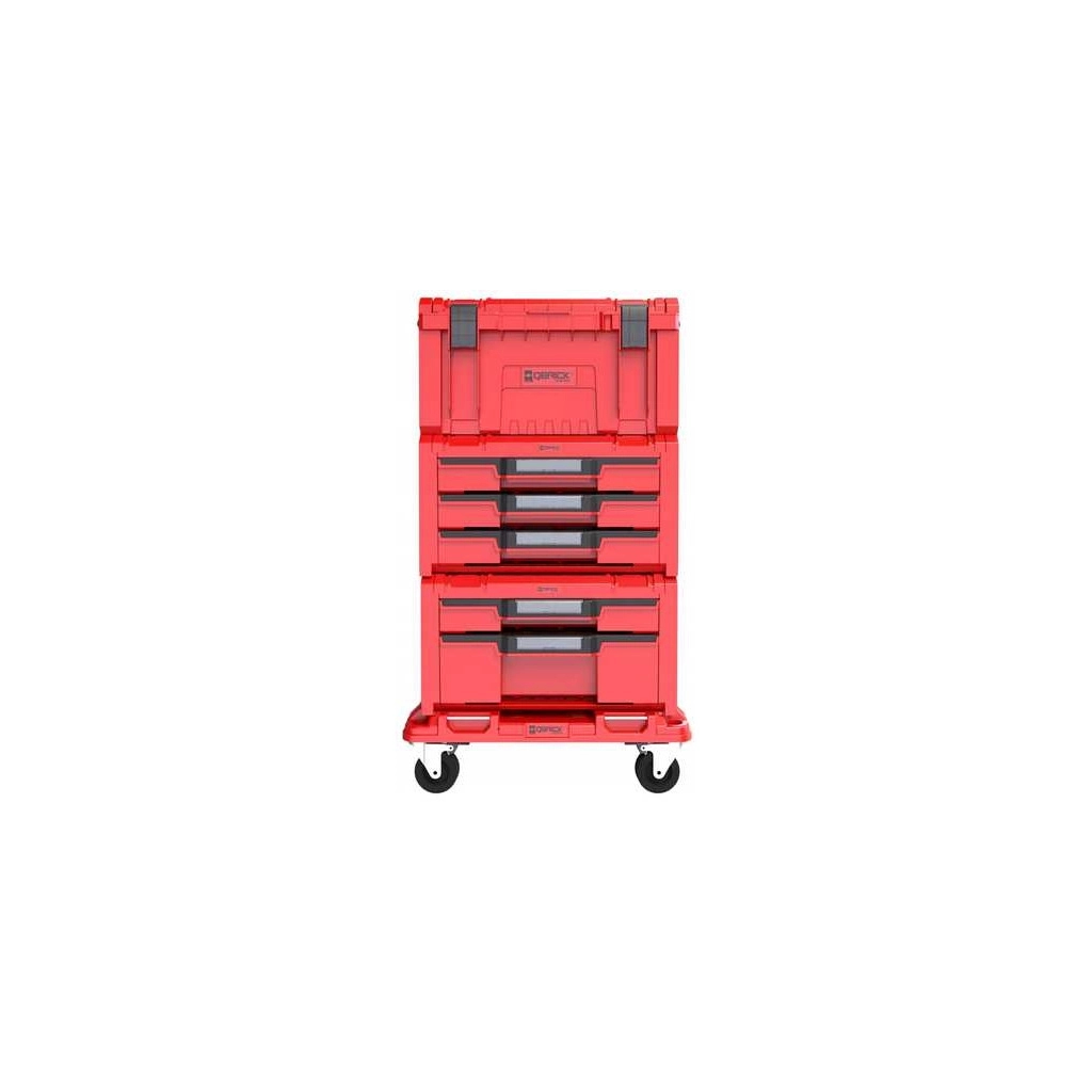 Ящик для інструментів QBRICK SYSTEM набір на платформі, 21", 525*345*885, SYSTEM PRO Drawer Workshop Set 4 Red (Z258360PG003)