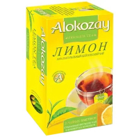 Alokozay black tea with lemon flavor 25x2 g (4820229040436)