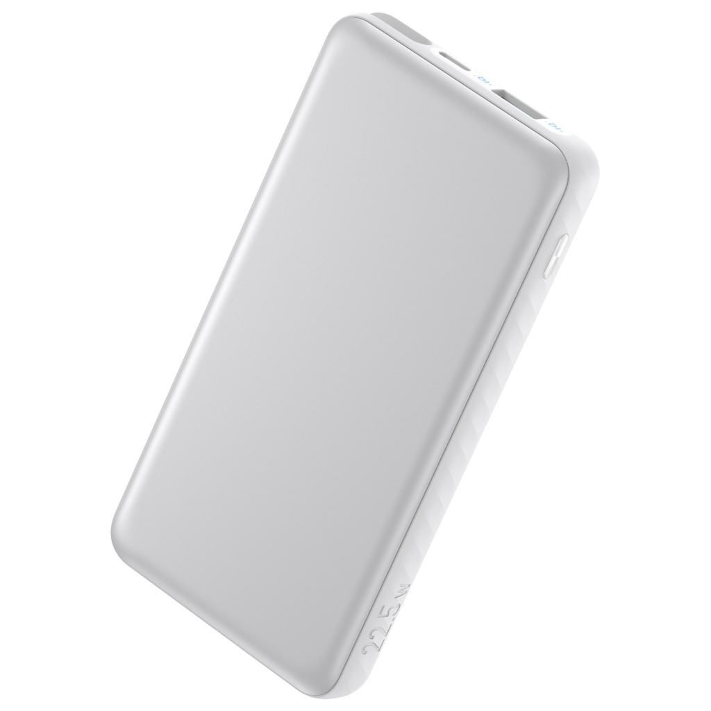 Батарея універсальна Anker 10000mAh 22.5W Built-In USB-C Cable White (A110DH21)