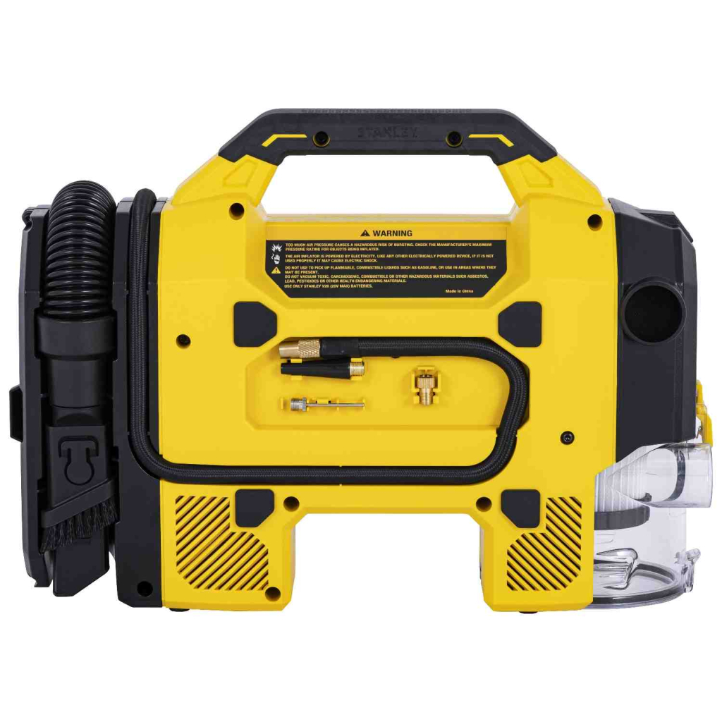 Автомобільний компресор Stanley FATMAX 3в1, 20 В, 10 бар, вага 2.95 кг (без АКБ та ЗП) (SXVI02001)