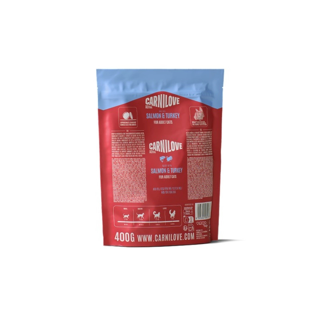Сухий корм для кішок Carnilove Active Salmon & Turkey 400 г (8595602581573)