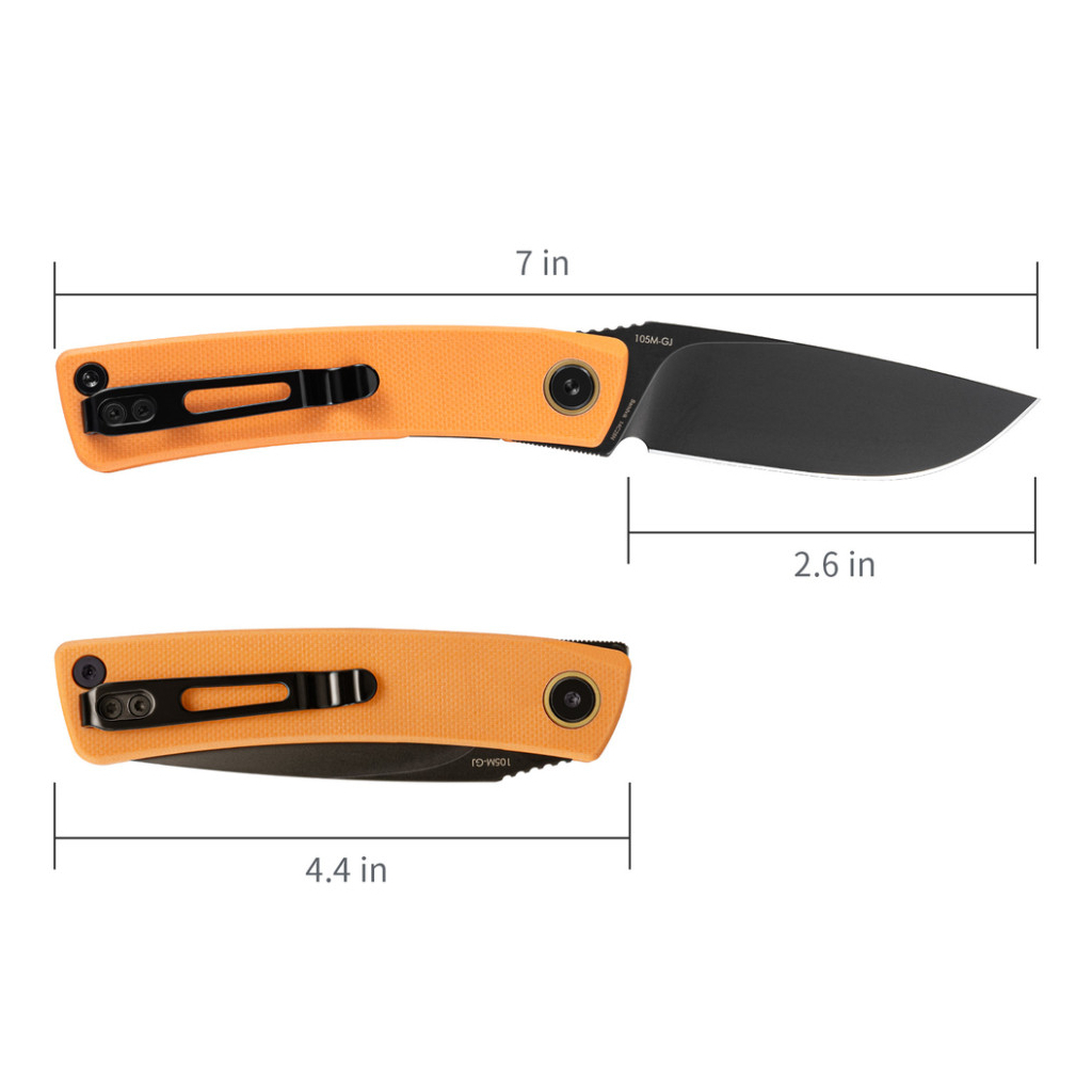 Ніж SRM Air, Orange G10, Black Stonewash (105M-GJ) Ніж SRM Air, Orange G10, Black Stonewash (105M-GJ)