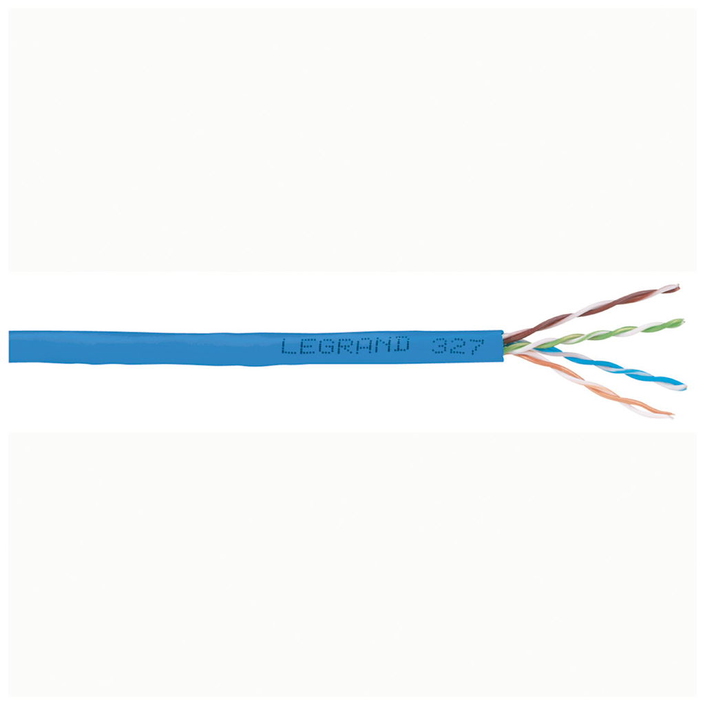 Кабель мережевий Legrand UTP 305м cat.6, LSZH, blue (32754) Кабель мережевий Legrand UTP 305м cat.6, LSZH, blue (32754)