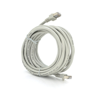 Patch cord 5m FTP cat.5e, CU, RJ45, gray Ritar (PCR-CU/5G)