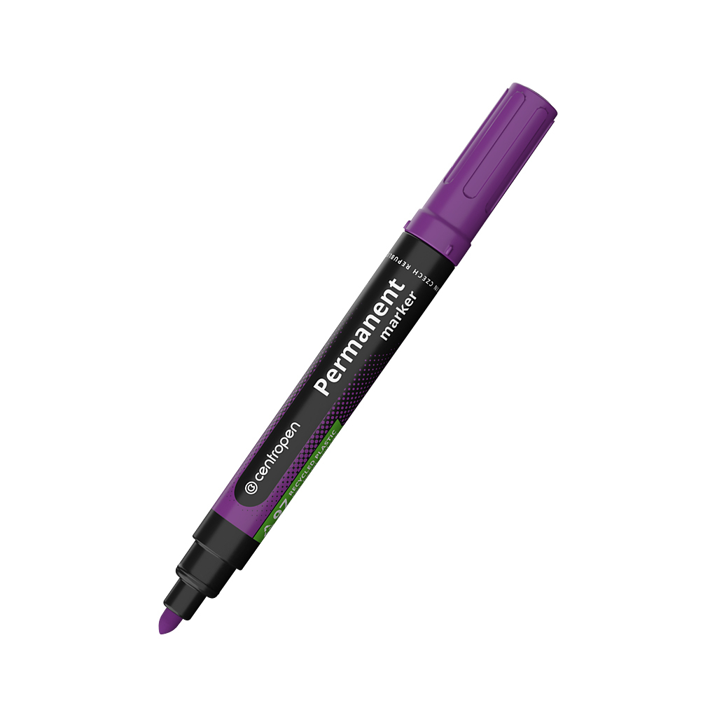 Маркер Centropen Permanent 8566 2,5 мм круглий фіолетовий (8566/08)