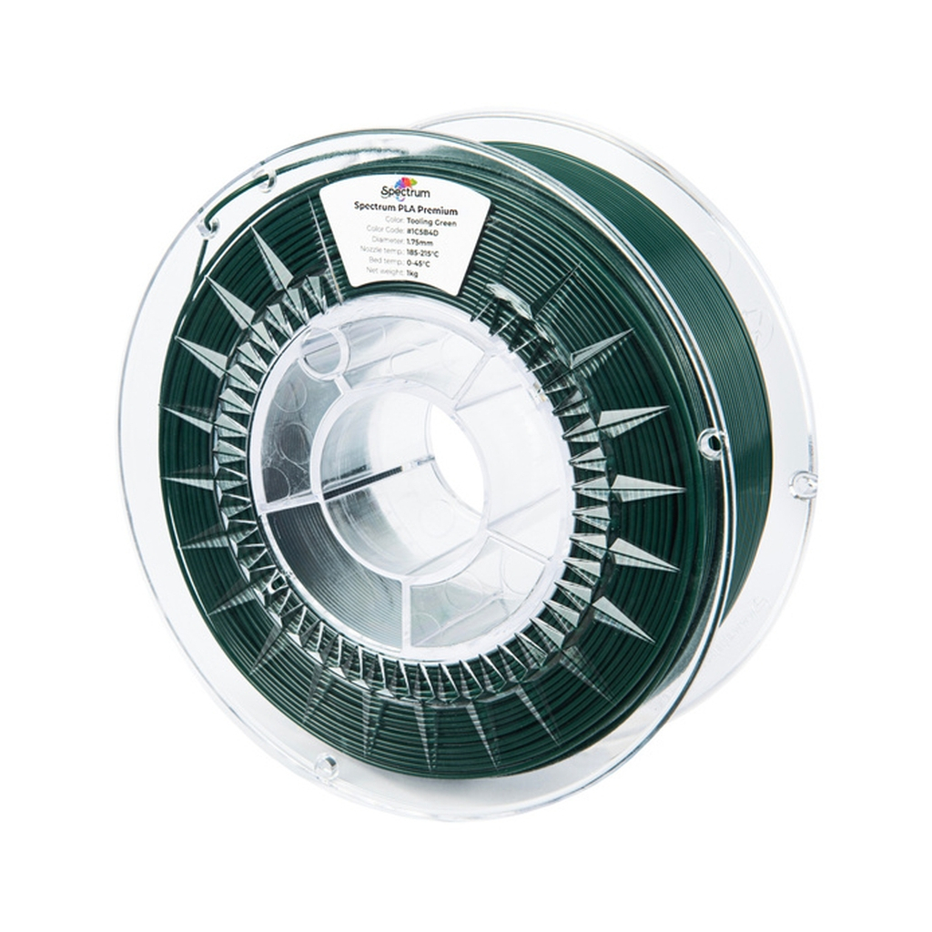 Пластик для 3D-принтера Spectrum PLA Premium 1.75mm 1kg, Tooling Green (CW-PS-001)