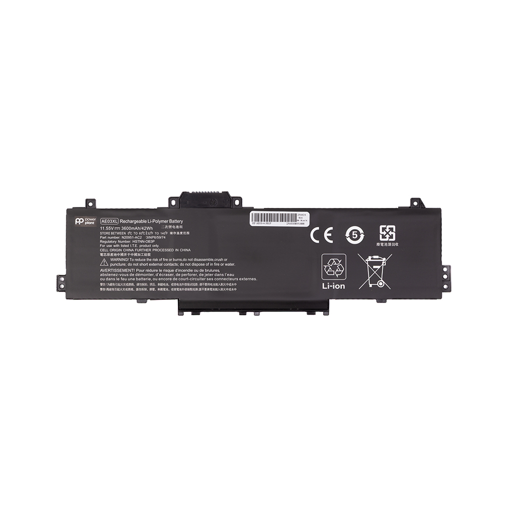 Акумулятор до ноутбука HP 240 G10 Series (AE03XL) 11.55V 3600mA PowerPlant (NB462506)