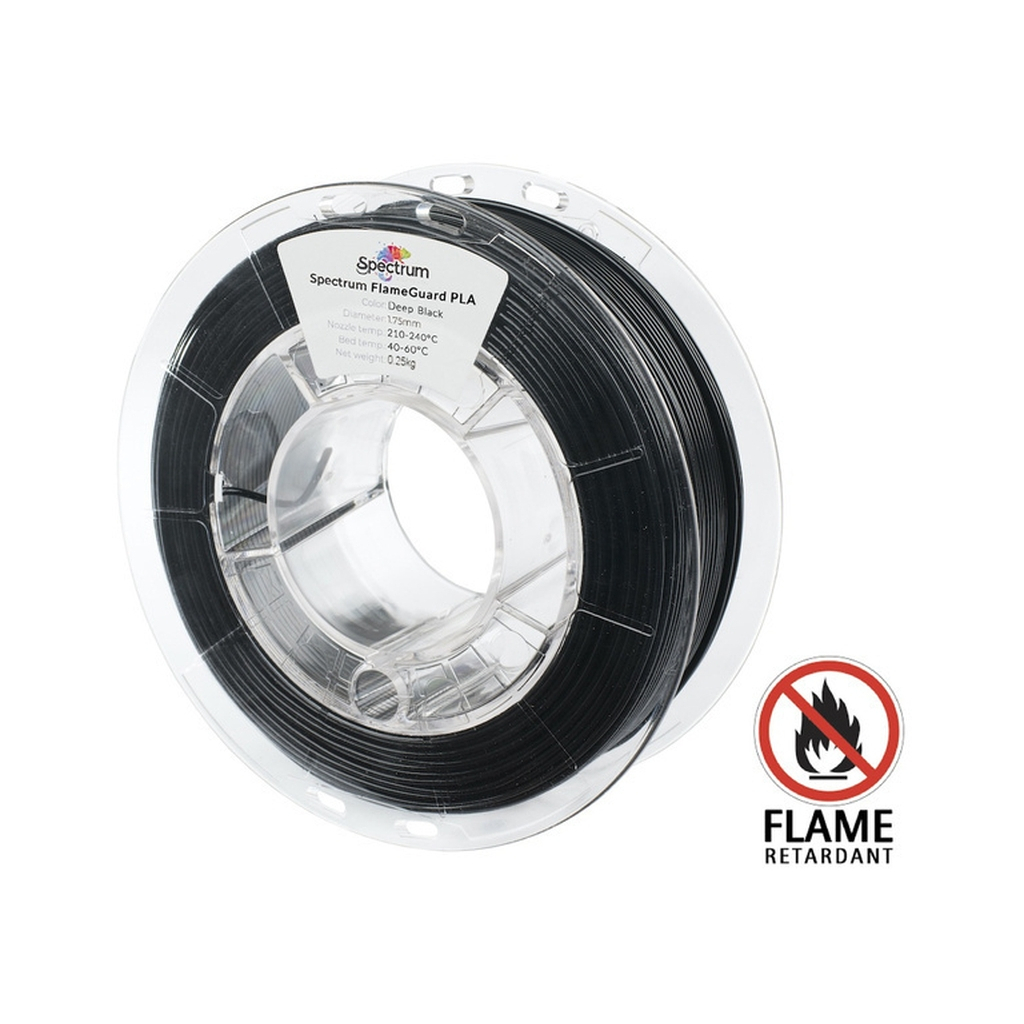 Пластик для 3D-принтера Spectrum PLA FlameGuard 1.75mm 1kg Black, Midnight (81449)