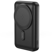 Батарея універсальна XO 10000mAh, 15W, MagSafe, Stand, black (XO-PR288-BK)