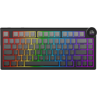 Клавіатура Ajazz AK820 V2 White Peach Switch Wireless/Bluetooth/USB UA Black/Gray (AK820-V2-WP-S-BG)