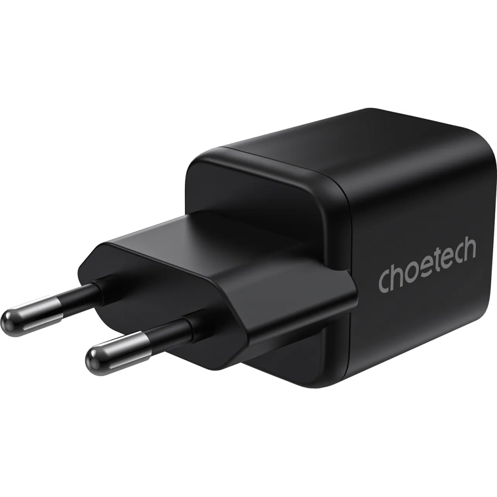 Зарядний пристрій Choetech 1xUSB-C PD30W PPS + 1xUSB QC3.0 (PD5012-EU-BK) Зарядний пристрій Choetech 1xUSB-C PD30W PPS + 1xUSB QC3.0 (PD5012-EU-BK)