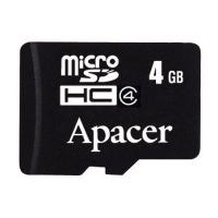 Карта пам'яті Apacer 4Gb microSDHC class 4 (AP4GMCSH4-RA)
