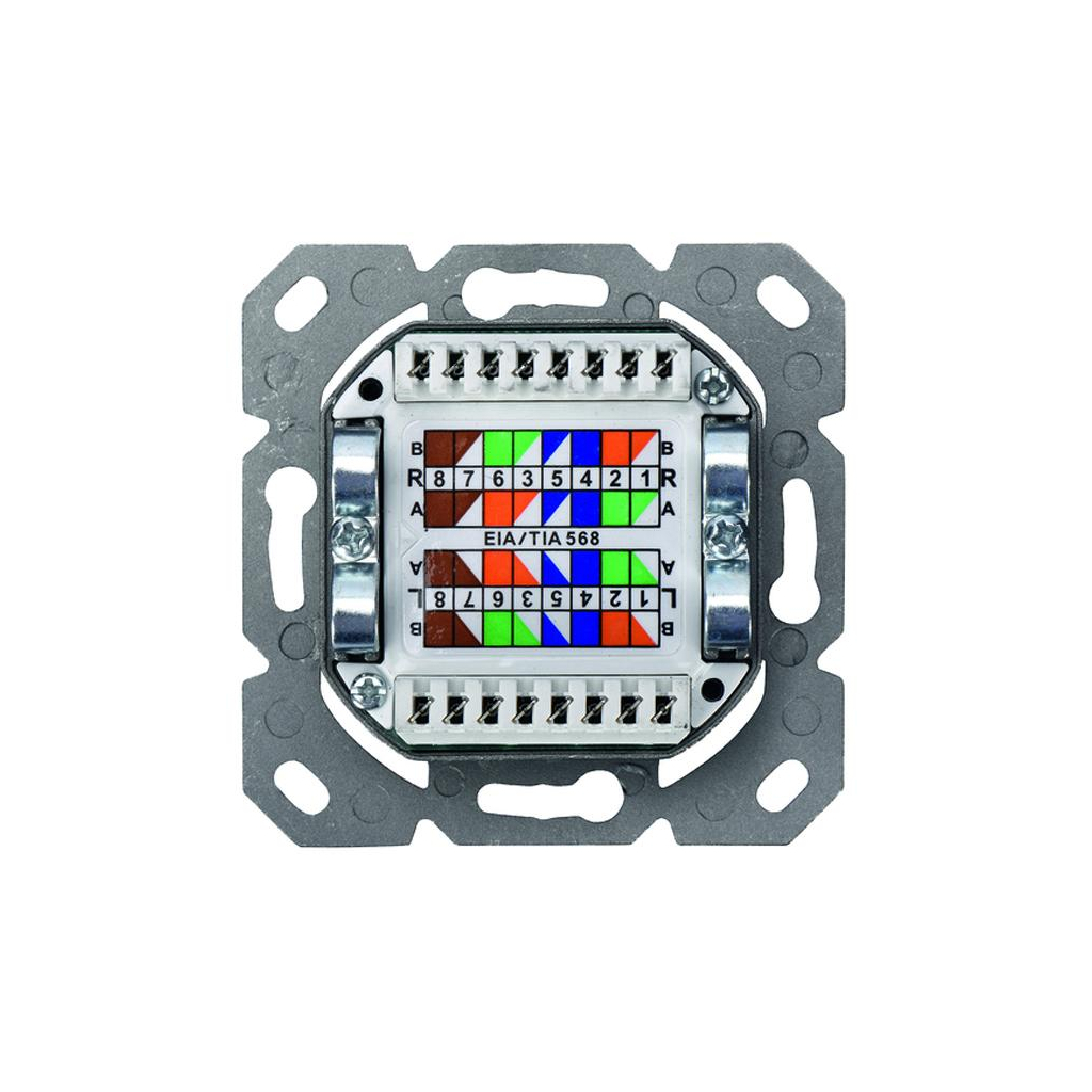 Комп'ютерна розетка Digitus 2xRJ45 FTP, для відкритої проводки (DN-9002-N)