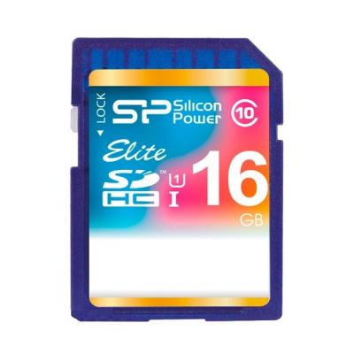 Карта пам'яті Silicon Power 16Gb SDHC class 10 UHS-I Elite (SP016GBSDHAU1V10)