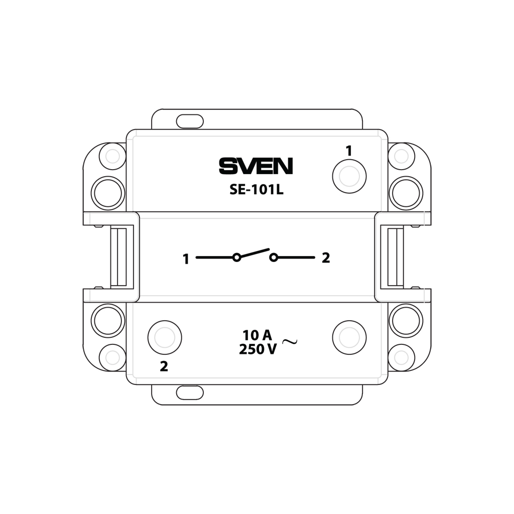 Вимикач Sven SE-101L ivory (7100072)