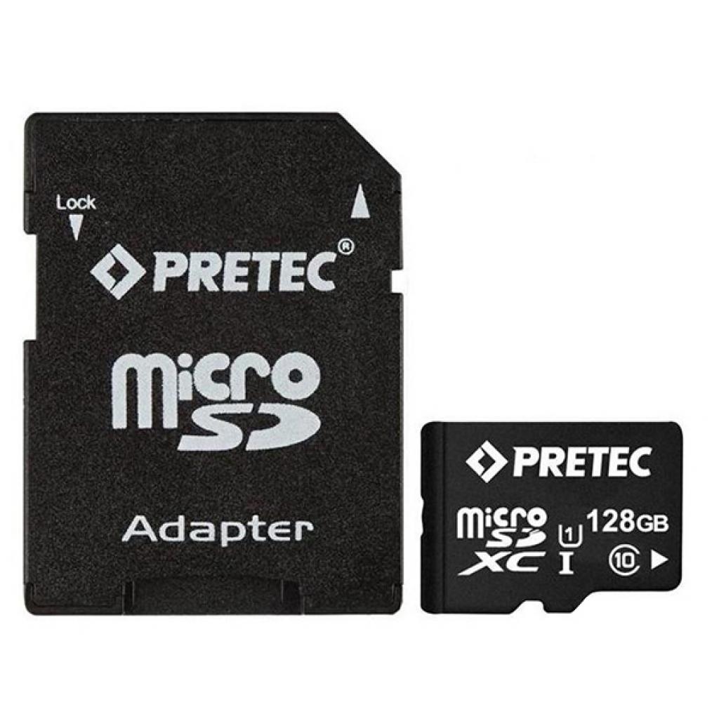 Карта пам'яті Pretec 128GB microSDXC class 10 UHS-I (STSX128G-SA)