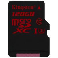 Карта пам'яті Kingston 128GB microSDXC class10 UHS-I U3 (SDCA3/128GBSP)