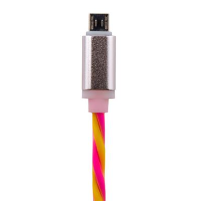 Дата кабель USB 2.0 AM to Micro 5P 1.0m Y-P (силикон) желто-розовый LogicPower (5153)