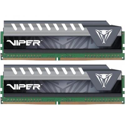 Модуль пам'яті для комп'ютера DDR4 16GB (2x8GB) 3000 MHz Viper Elite Gray Patriot (PVE416G300C5KGY)