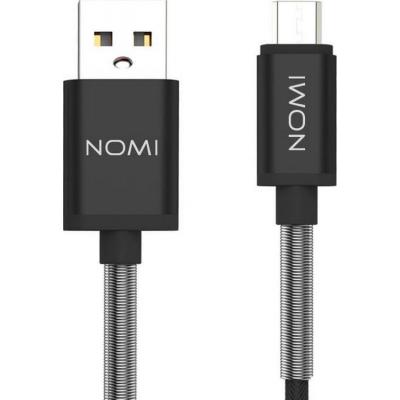 Дата кабель USB 2.0 AM to Micro 5P 1.0m DCMQ Black Nomi (316210)