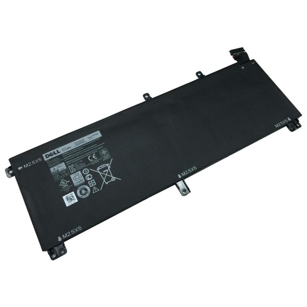 Акумулятор до ноутбука Dell XPS 15-9530 T0TRM, 61Wh (5168mAh), 6cell, 11.1V, Li-ion, чер (A47228) Акумулятор до ноутбука Dell XPS 15-9530 T0TRM, 61Wh (5168mAh), 6cell, 11.1V, Li-ion, чер (A47228)