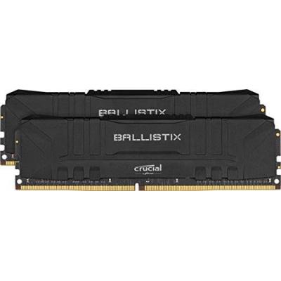 Модуль пам'яті для комп'ютера DDR4 16GB (2x8GB) 2400 MHz Ballistix Black Micron (BL2K8G24C16U4B)