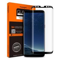 Скло захисне Spigen Galaxy S9 Glass "Glas.tR Curved HD" Black (592GL22820)